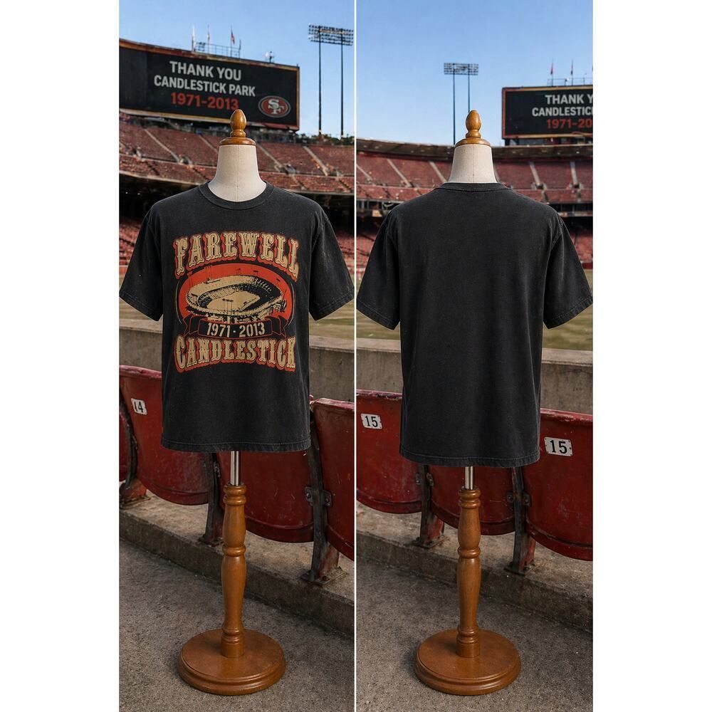 Candlestick Park Farewell 1971-2013 49ers Graphic Tee XL